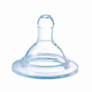standard round baby bottle made from silicone