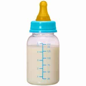 baby bottle with measuring lines