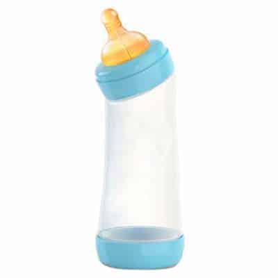 plastic angled baby bottle