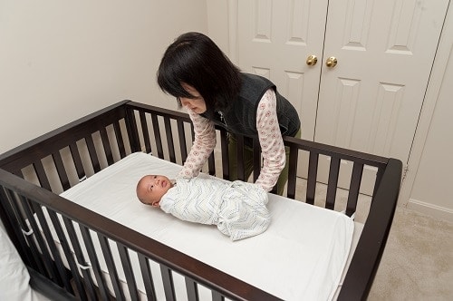Woman and a baby