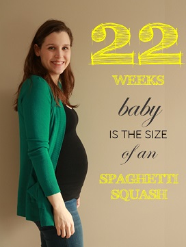 22 weeks pregnant baby bump