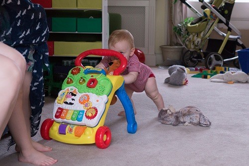 baby trying to stand