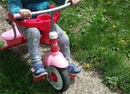 trike on grass