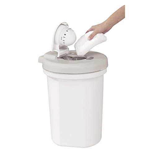 white saver diaper pail