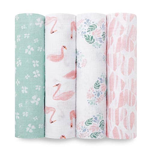 four folded swaddle blanket