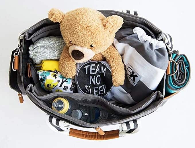 Baby K'tan Weekender Bag - Large Diaper Bag with Baby Changing Pad