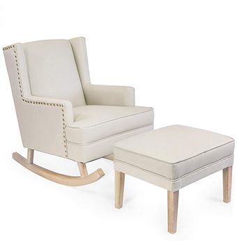 Barton Upholstered Nursery Glider Rocking Chair