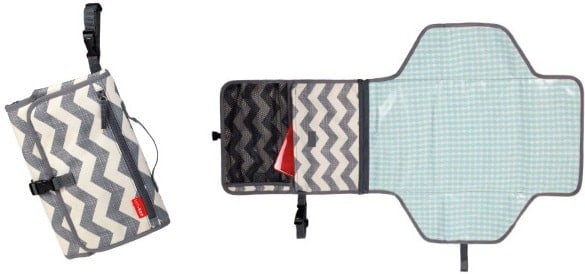 clutch diaper bag open and shut