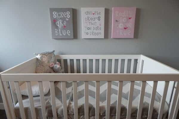 Crip for baby with toys