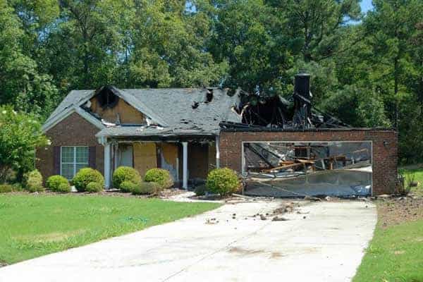 House destructed by fire