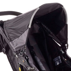 jogging stroller fold down canopy