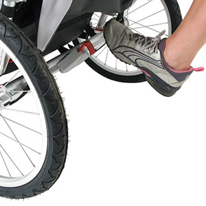 jogging stroller parking brake