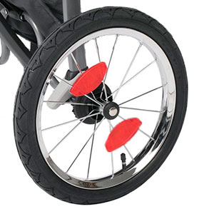 jogging stroller wheel light reflector
