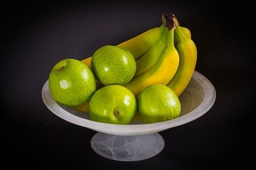 Fruits with black background