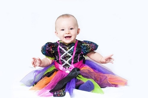 baby wearing Halloween costumes