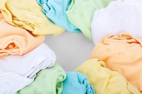 assorted color of baby cloth diaper