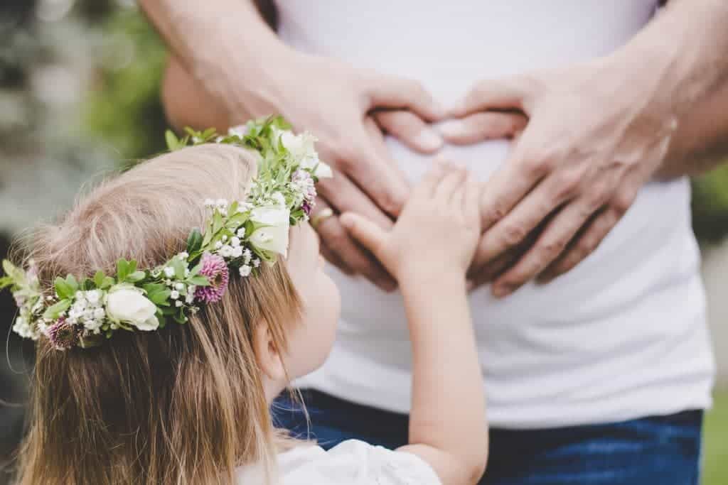 baby and couple