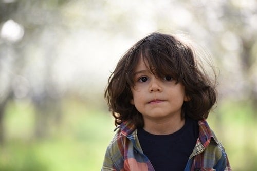 Baby look innocent in his face