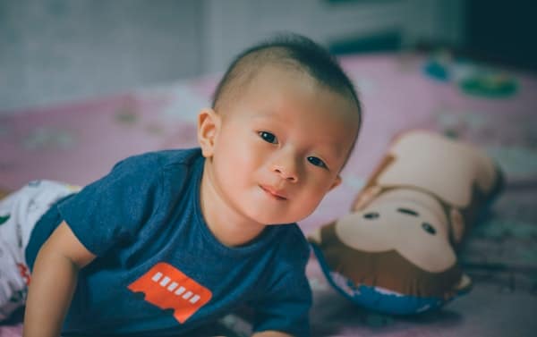 Toddler in Bed