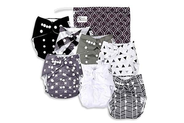 Unisex Baby Cloth Pocket Diapers 7 Pack