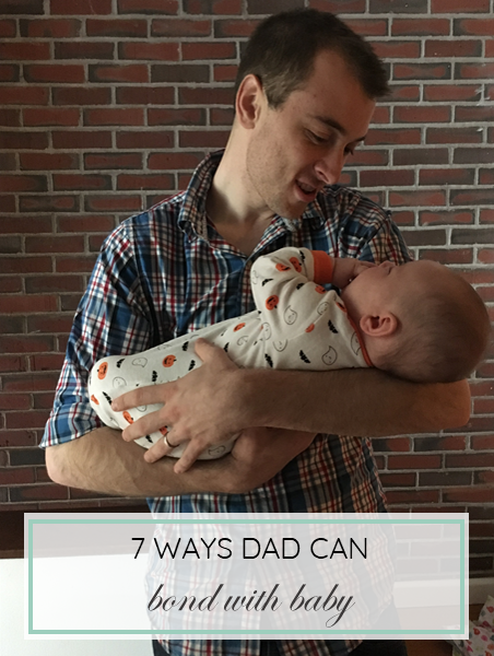 dad bond with baby