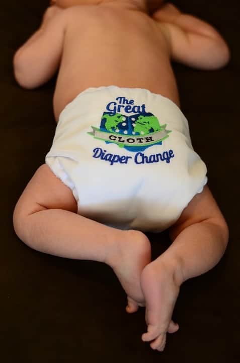 white baby diaper cloth