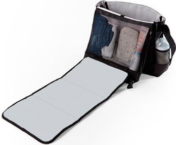 diaper bag with built in changing pad