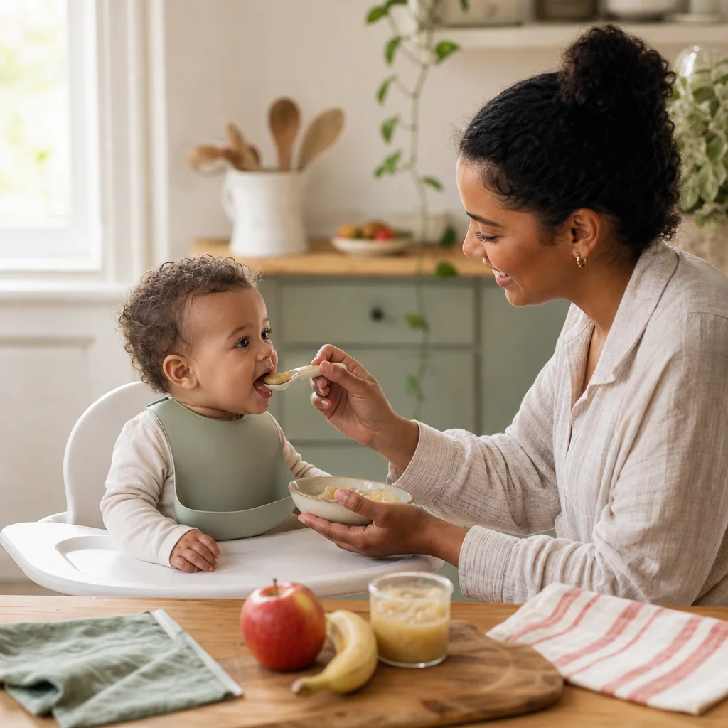 Homemade Apple and Banana Baby Food Recipes