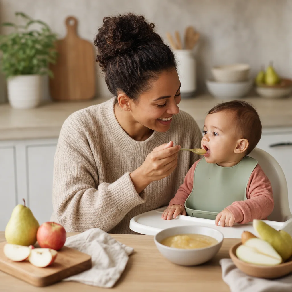 Homemade apple and pear baby food recipes