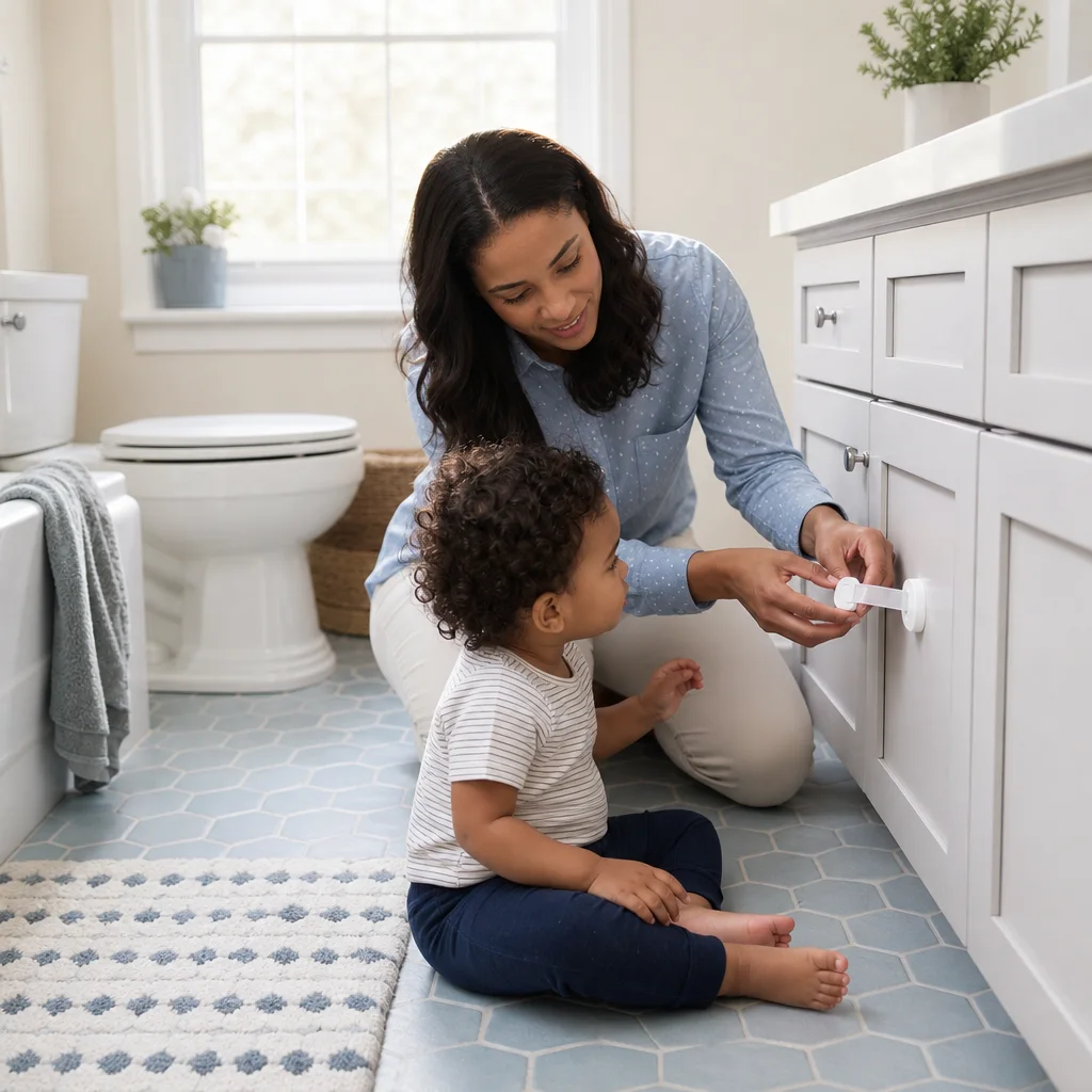 How to baby proof your bathroom