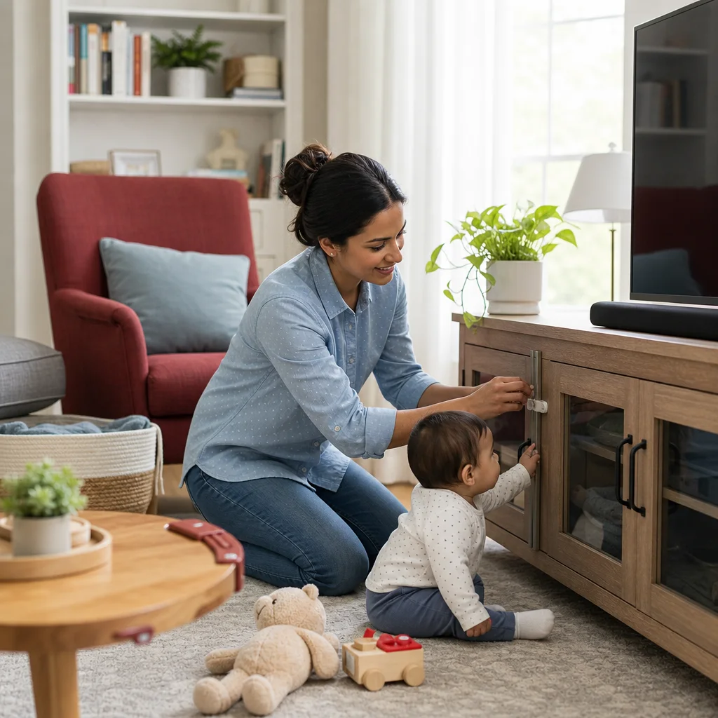 How to baby proof your living room