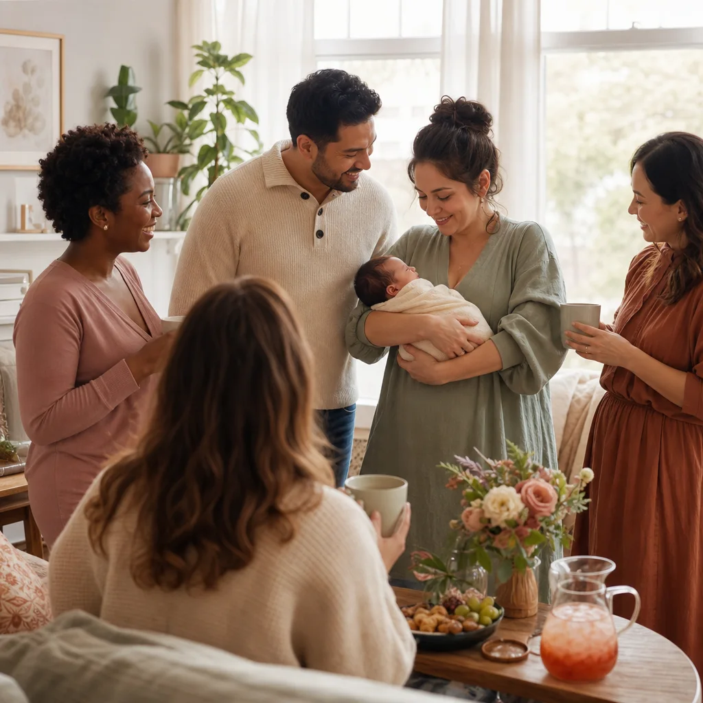 How to Host a Sip and See and Plan for Visitors after Birth