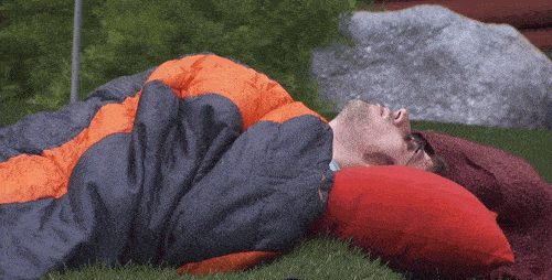 man sleeping