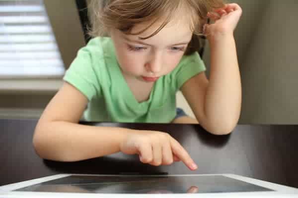 Child Playing Tablet