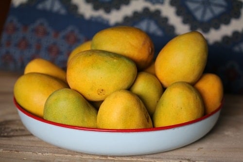 Tray of mango