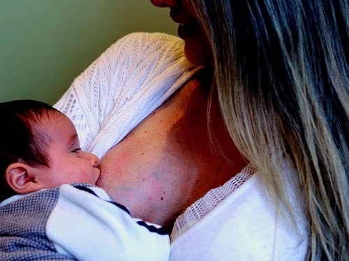 Woman breastfeeding