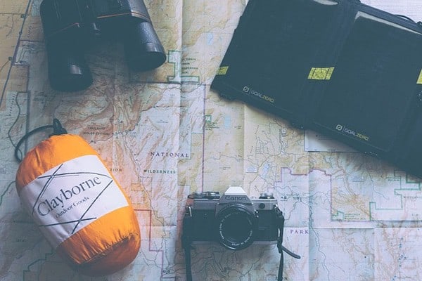 Orange Sleeping Bag