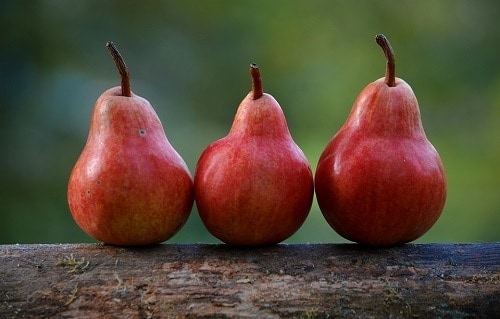 three red pear