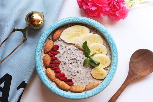 food with banana in bowl