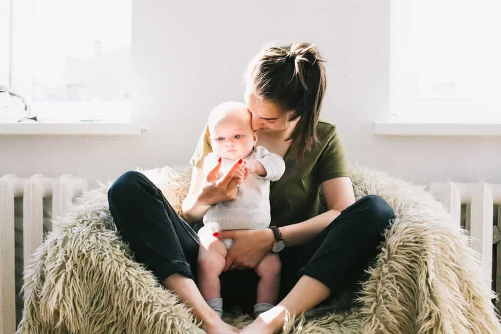 mother and her baby