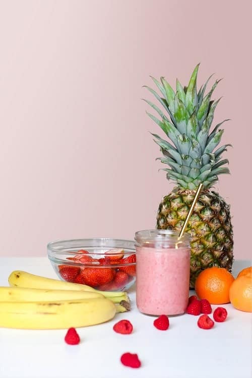 fruits with shake