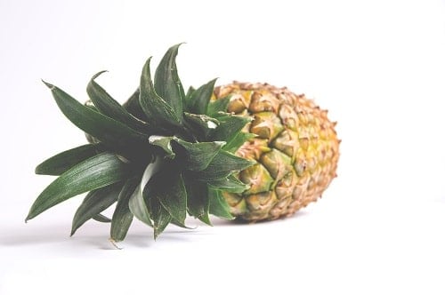 pineapple white backgroound