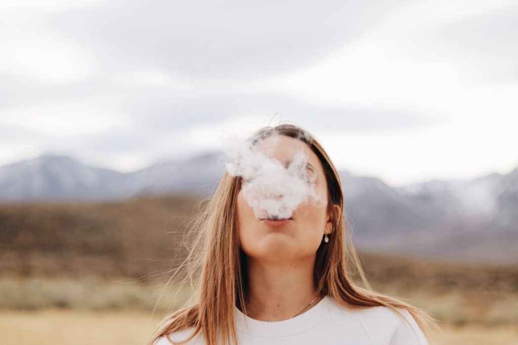 smoking woman