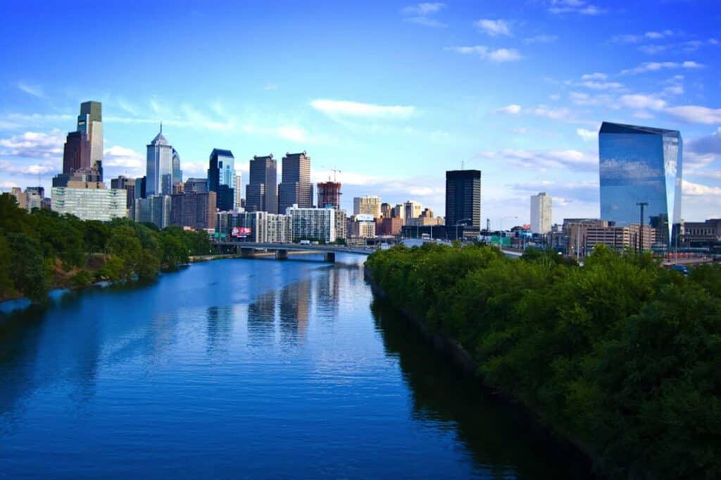 The city of Philadelphia