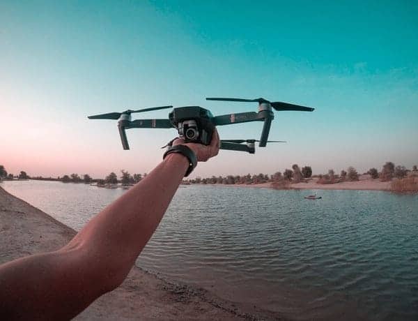 Person Holding A Drone