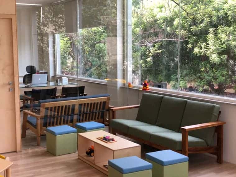 ENT doctor's pediatric waiting room, where you can learn how to safely clean baby earwax