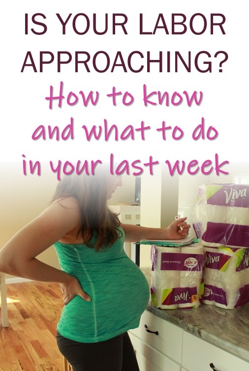signs of labor approaching