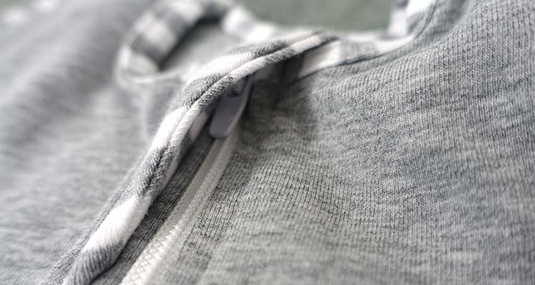 Soft fabric zipper cover on love to dream swaddle up