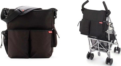 stroller diaper bag on and off a stroller