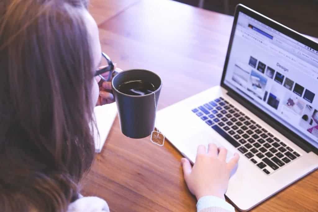 woman working